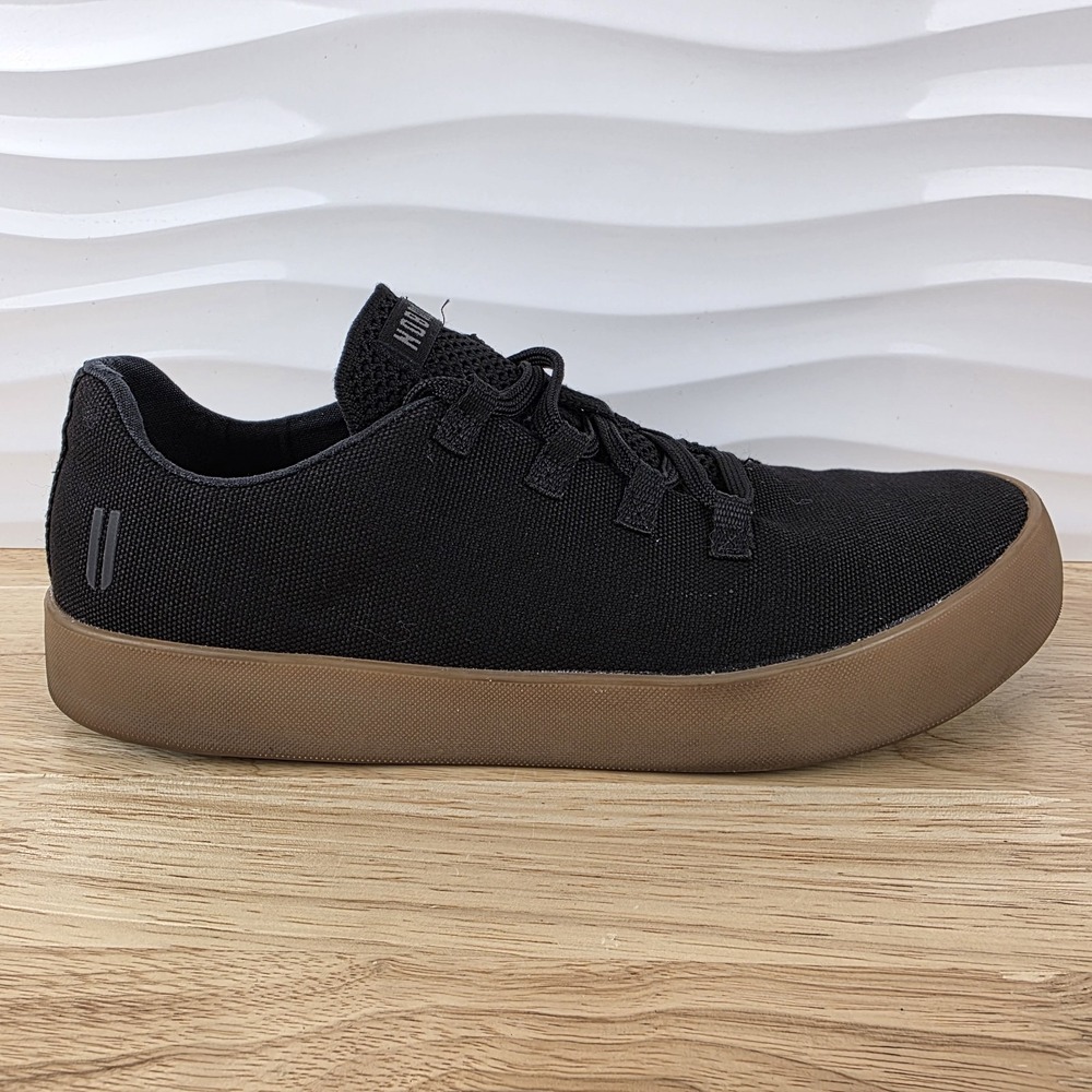 Nobull Canvas Trainers Sneakers Mens Size‎ 12.5 Black Gum Casual Shoes
